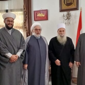 زيارة شيخ عقل طائفة الموحدين الدروز سماحة الشيخ نصر الدين الغريب